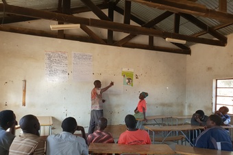 Focus Group discussions during community resource mapping where farmers led discussions and documentation.